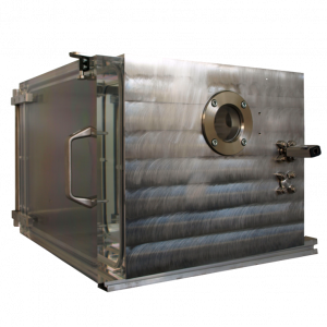 Vakuumkammer mit Quarzglas Schauglas